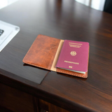 Passport cover Goodnight redbrown