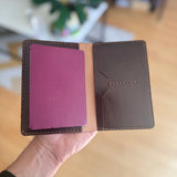 Passport cover "Goodnight" brown leather