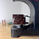 Wild Bill Horizontal Card Holder Leather Brown Tabacco Gold