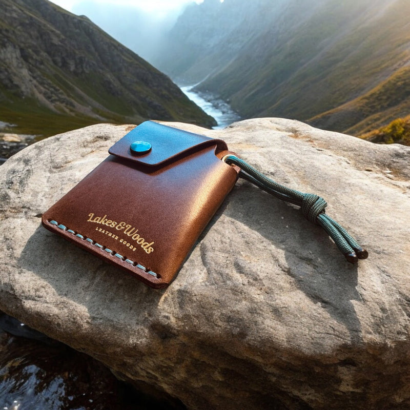 Kartenhalter leder Braun Jesse „Gold Edition“