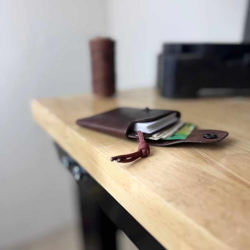 Card holder leather brown Jesse “Gold Edition”