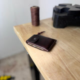 Card holder leather brown Jesse “Gold Edition”