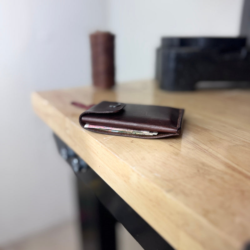 Card holder leather brown Jesse “Gold Edition”