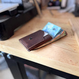 Card holder leather brown Jesse “Gold Edition”