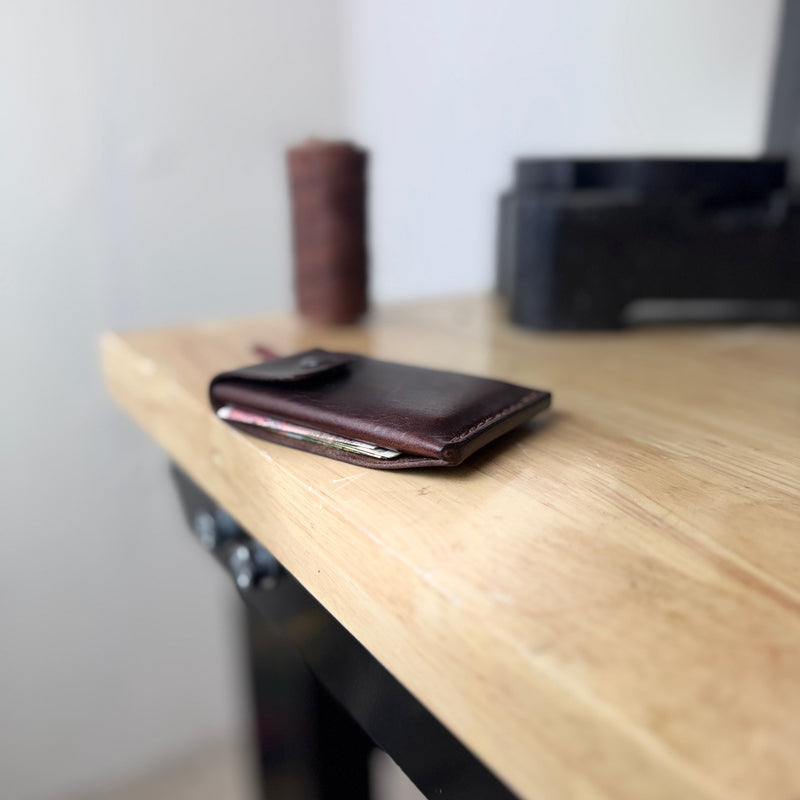 Card holder leather brown Jesse “Gold Edition”