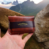Horizontale Kartenhalter Leder Radica Rotwein - "Hardin Gold Edition"