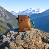Kartenhalter leder Braun Jesse „Gold Edition“