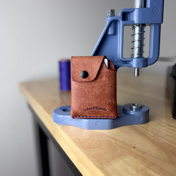 Card holder leather brown Jesse “Gold Edition”